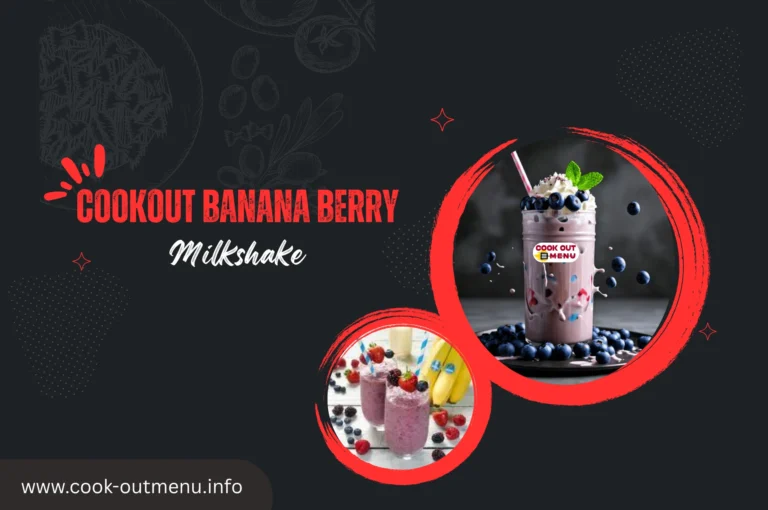Cookout Banana Berry Milkshake Menu
