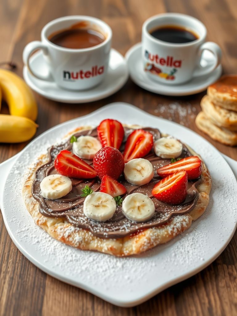Dessert Nutella Pizza
