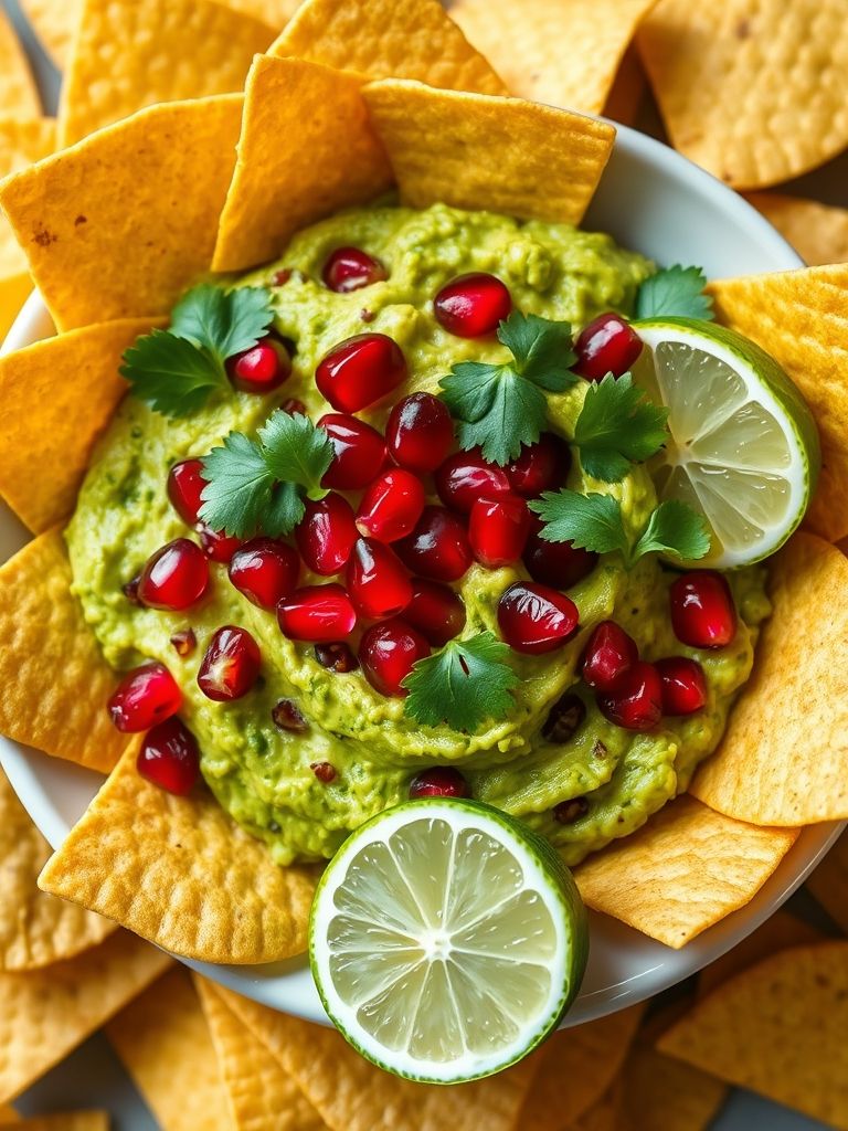 Guacamole with Pomegranate