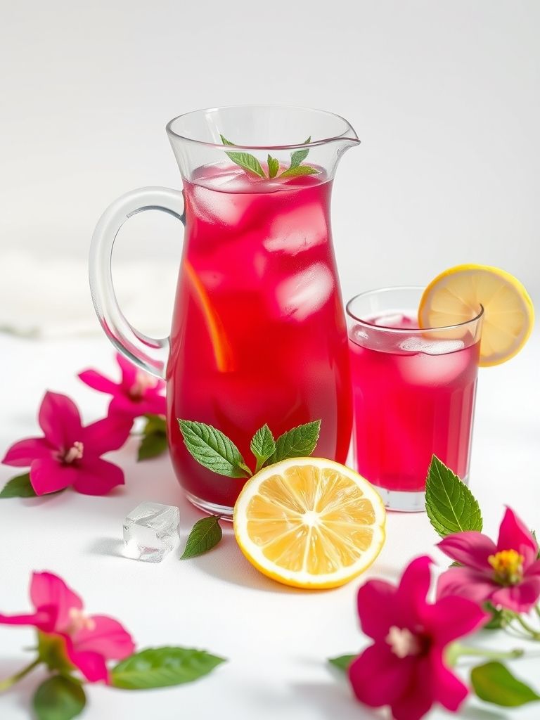 Pink Hibiscus Iced Tea