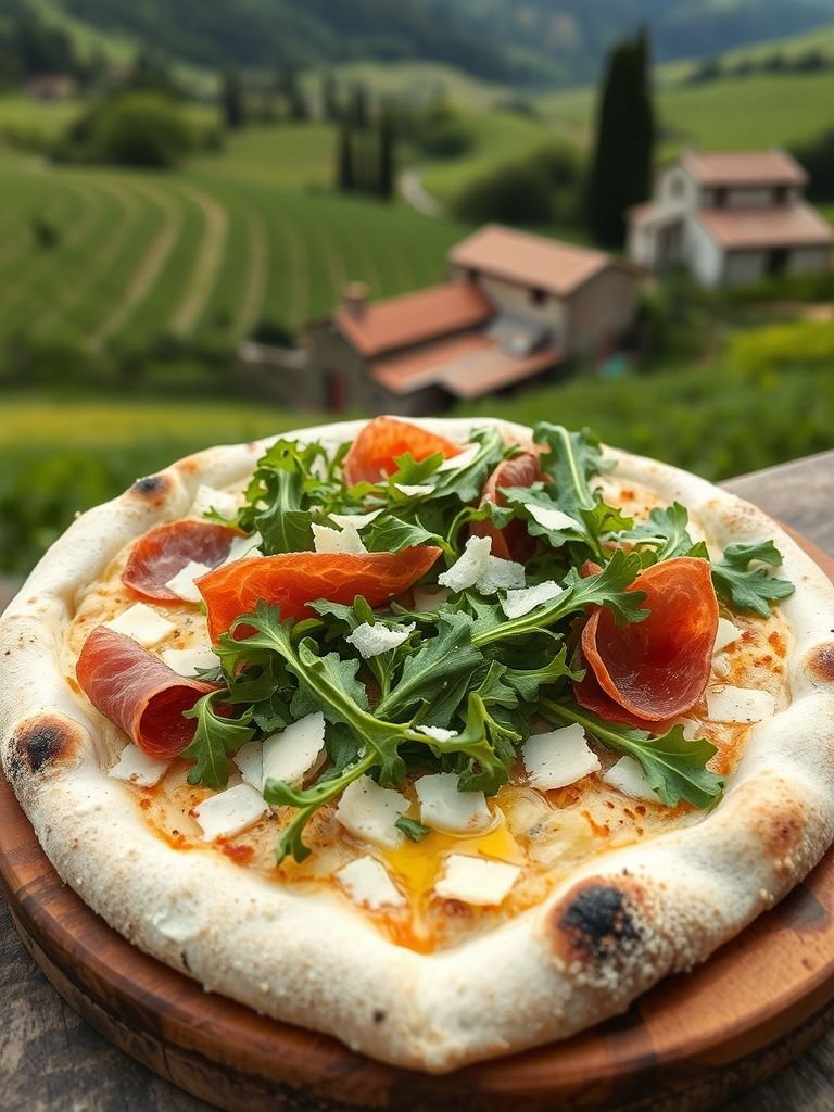 Pizza Bianca with Prosciutto