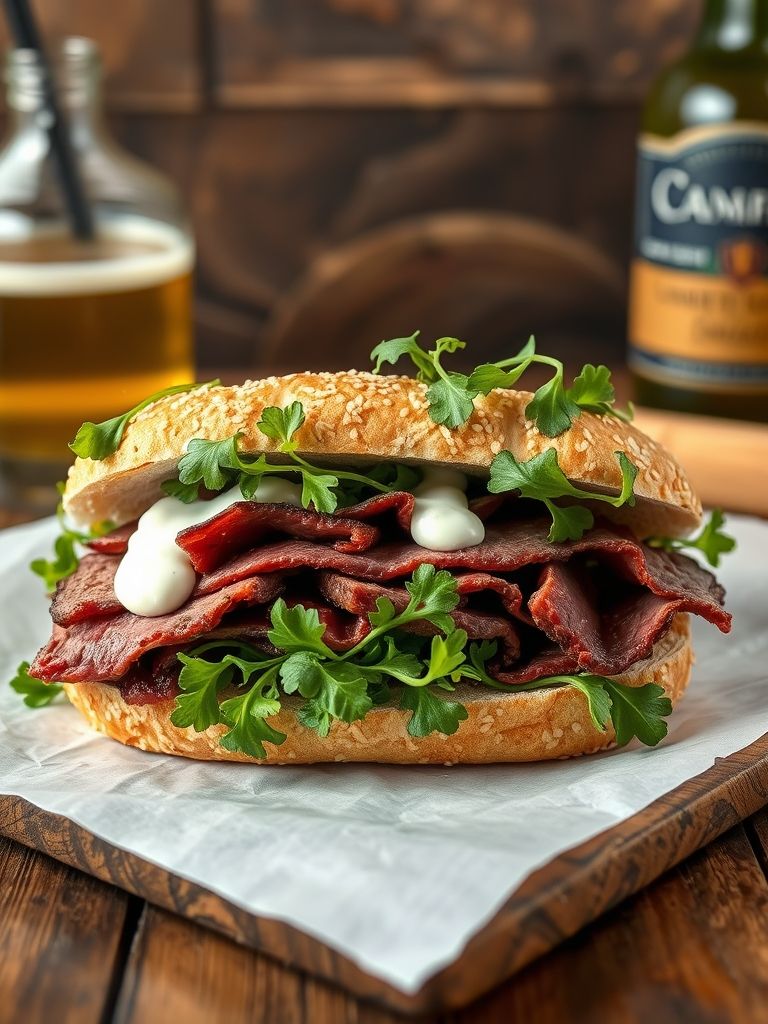Roast Beef & Horseradish Sandwich