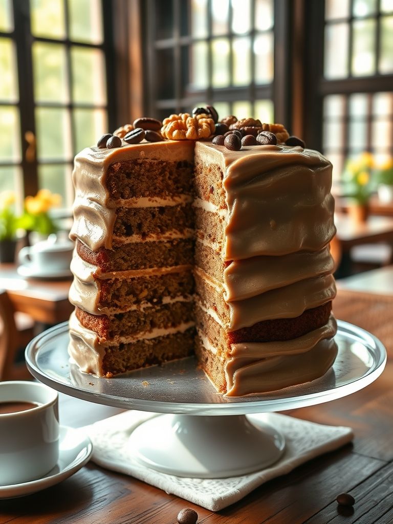 Coffee and Walnut Cake