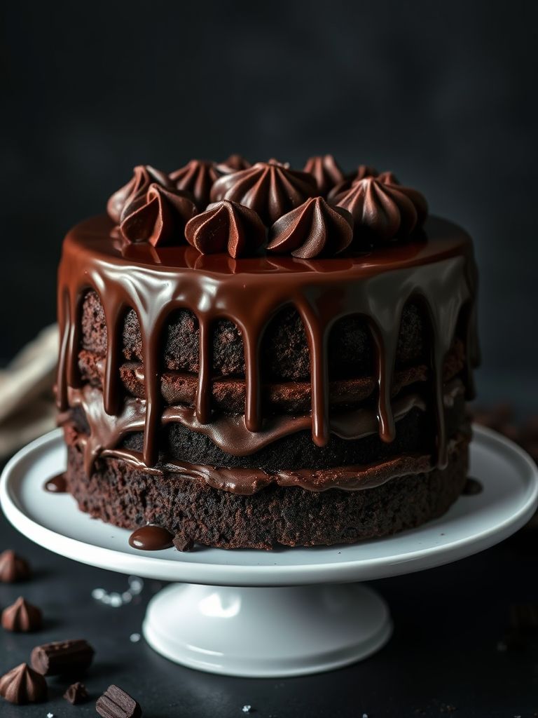 Decadent Chocolate Fudge Cake